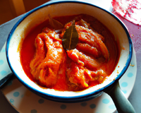 Piperade en pintade fermière des Landes