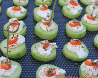 Bouchées concombre surimi