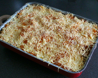 Gratin de courgettes et son lit de carottes fumées