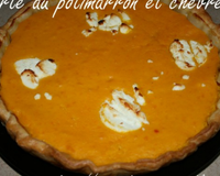 Tarte salée au potimarron et chèvre