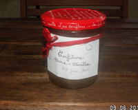 Confiture poire vanille en MAP