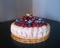 Charlotte à la mousse de fruits rouges