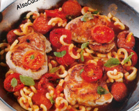 Poêlée d'escalopes de porc aux épices et chorizo