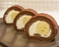 Gâteau roulé à la banane