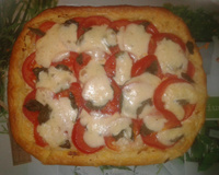 Tarte tomates mozzarella maison