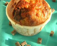 Muffins poire, chocolat noir