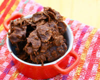 Roses des Sables simplissimes aux corn'flakes et chocolat