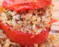 Tomates farcies au Quinoa et Lentilles