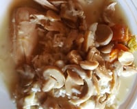Blanquette de poule et riz