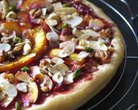 Pour l'atelier enfant du SBC5, voici une pizza mais façon tarte sucrée.