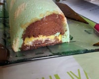 Bûche de Noël Chocolat Citron aux parfums de menthe