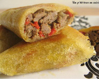 Samoussas au bœuf et au poivron