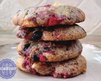 Cookies fruits rouges et chocolat blanc