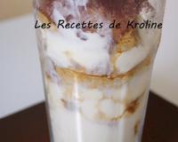 Glace au bon goût de tiramisu.