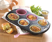 Muffins au fromage de chèvre, cornichons, ail et fines herbes