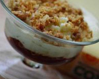 Crumble de confit d'oignon et sa mousse comté