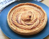 Tarte aux pommes rosace