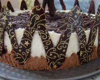 Bavarois chocolat au lait et chocolat blanc