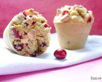 Des muffins sans gluten délicieusement moelleux et savoureux. Chocolat blanc et cranberries, un duo séduisant.