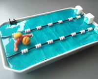 Plouf ! Gâteau piscine
