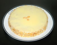 Gâteau au citron glaçage chocolat blanc