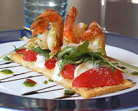 Tarte fine de la mer en habit vert