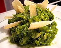 Risotto vert aux épinards