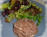 Terrine de confit de canard au foie gras et à la gelée au Sauternes