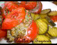 Tomates farcies aux courgettes vapeur