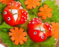 Coccinelles de tomates cerise à croquer