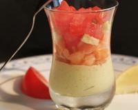 Une verrine au Chavroux, simple et délicieusement rafraîchissante !