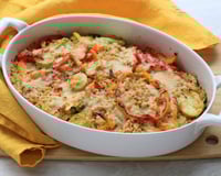 Gratin de légumes du soleil au bléGratin de légumes du soleil au blé et parmesan
