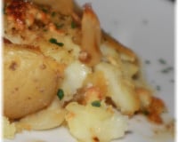 Pomme de terre tapée à l'ail