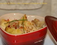 Cassolette de boudin blanc au Chaource et à la moutarde de Reims
