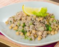 Salade de pois chiches et thon