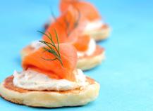 blinis au saumon fumé