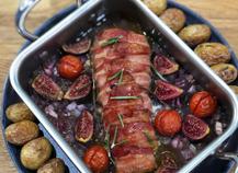 Filet mignon de porc lard et figues