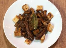 Mijoté de boeuf aux champignons confits à la bière