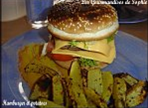 Hamburgers maison et potatoes épicées