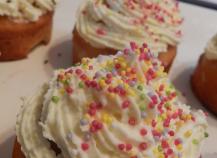 Cupcakes vanille, glaçage mascarpone