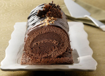 Bûche croustillante au chocolat
