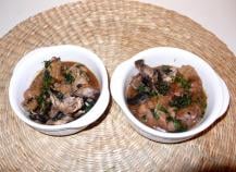 Cassolette De Ris De Veau Et Saint Jacques Aux Champignons