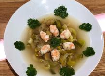 Nage de crevettes à la citronnelle
