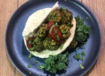 Falafels de chou kale