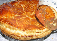 Galette des Rois frangipane avec sa crème pâtissière