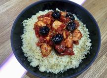 Cocotte de poulet au chorizo et aux olives