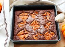 Brownie marbré au potiron