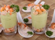 Verrine avocat crevettes