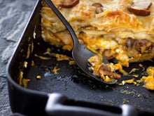 Lasagnes d'hiver aux cèpes et potimarron