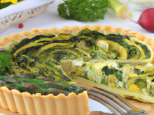 Quiche aux légumes de printemps